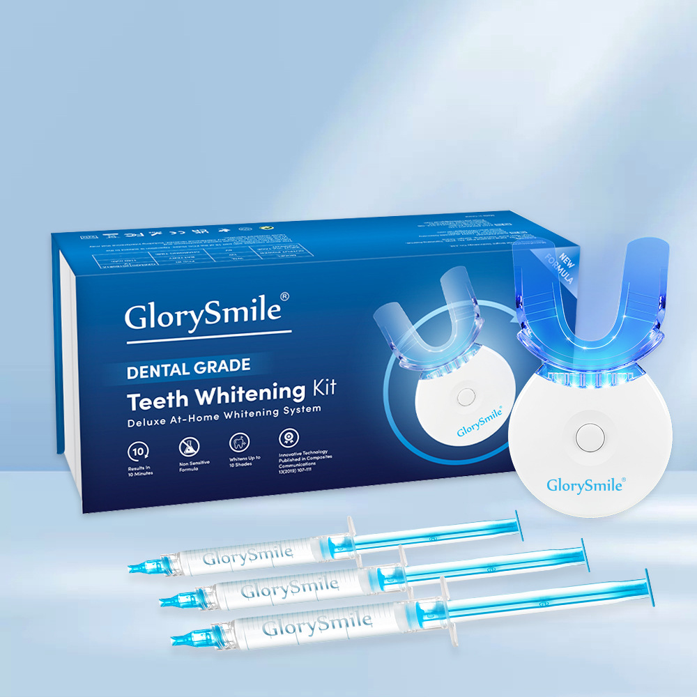 Teeth whitening device, teeth whitening kit, teeth whitening special gel, gum care product, household toothbrush