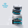 Anti-wrinkle cream with collagen, retinol and hyaluronic acid. Moisturizing facial cream for reducing neck wrinkles.