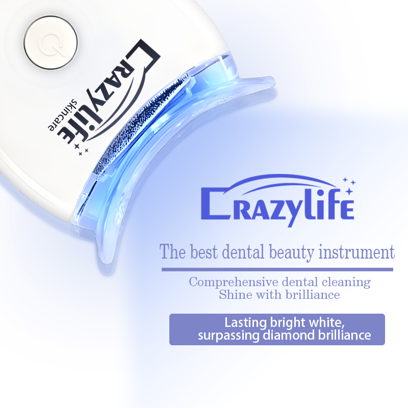 Crazylife Wireless Tooth Beauty Gentle Cleaning Tooth Stains Fresh Breath Portable U-shaped Blue Tooth Beauty Instrument