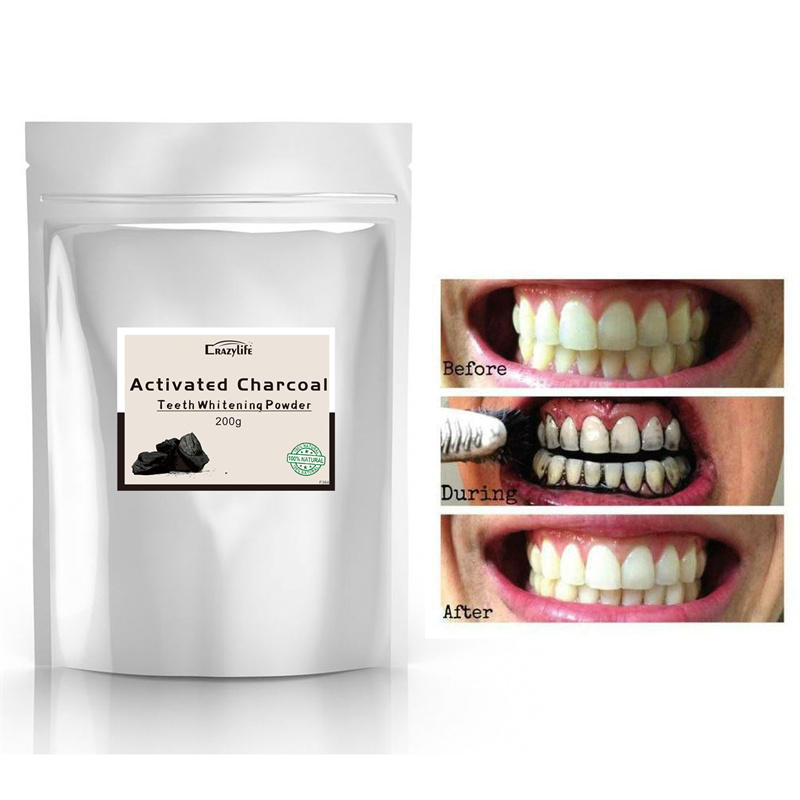 Activated Carbon Tooth Powder Tooth Whitening Powder Bamboo Charcoal Tooth Cleaning Powder Coconut Shell Beauty Tooth Powder Whitening Tooth Cleaning Powder