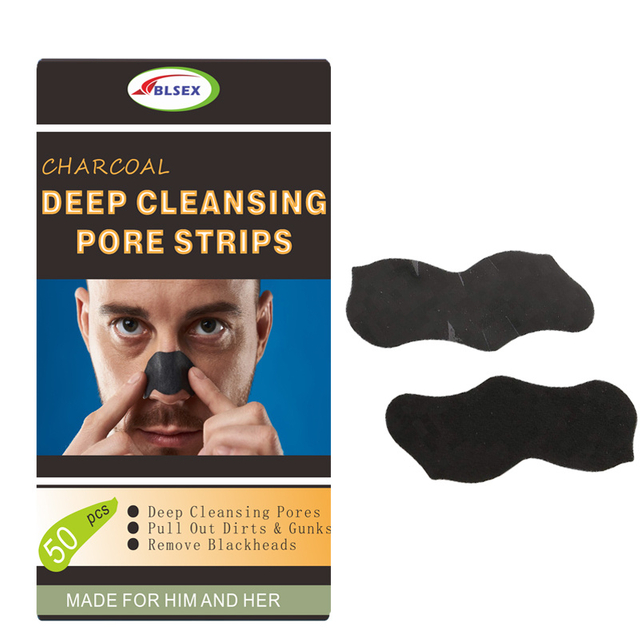 Deep Cleansing Pore Strips 50 Count Deep Cleansing Blackhead Remover Strips Nose Strips for Blackhead Removal