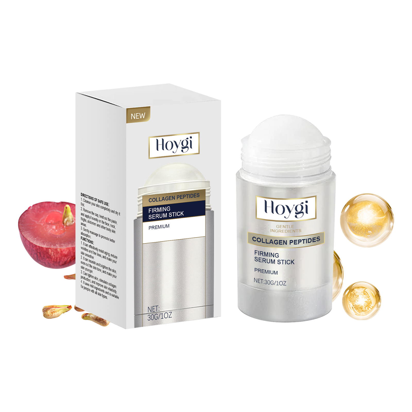 Collagen Peptide Firming Stick - Smooth Wrinkle-Reducing and Brightening Body and Face Care Stick
