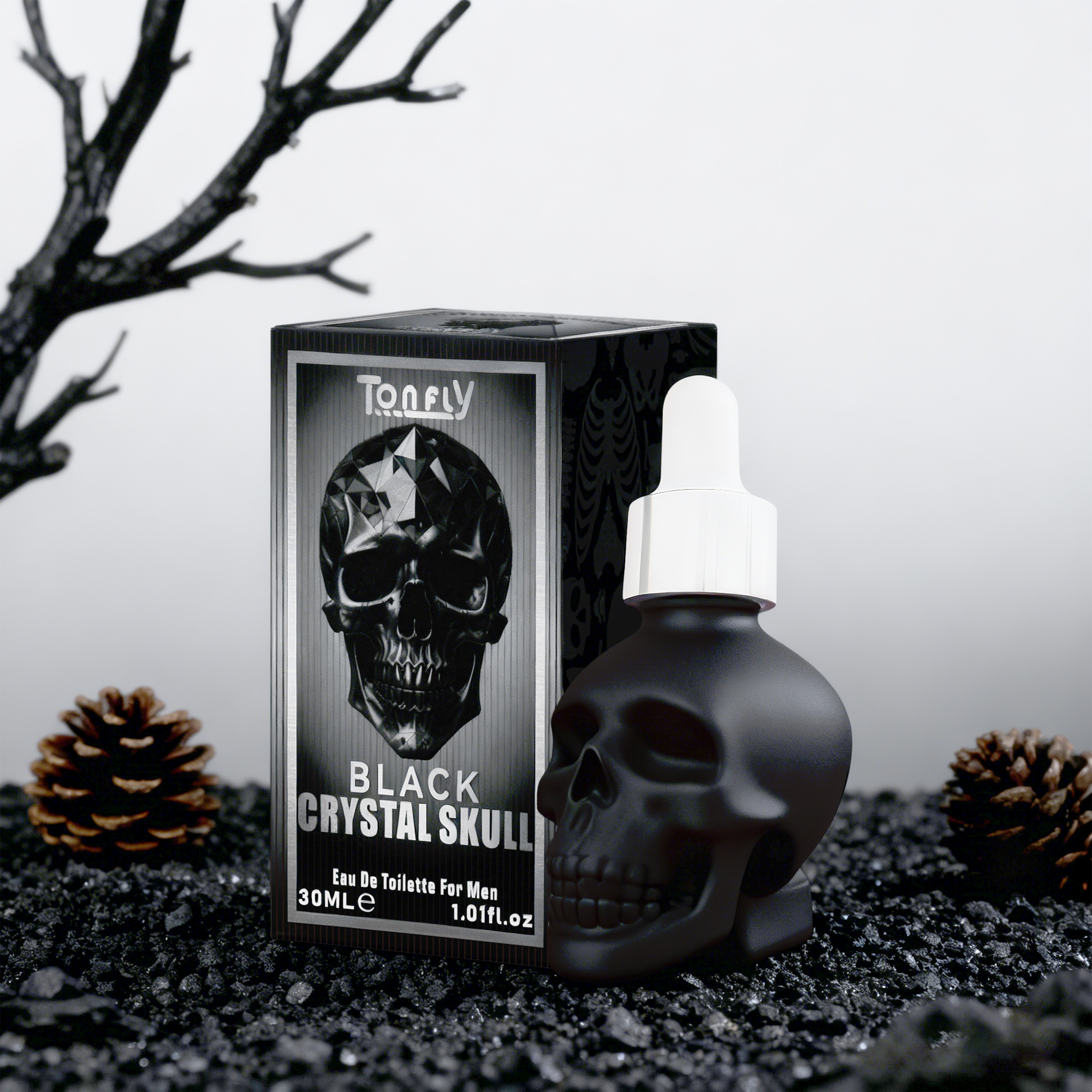 Tonfly Black Skull Head Perfume - Men's Perfume 30ml