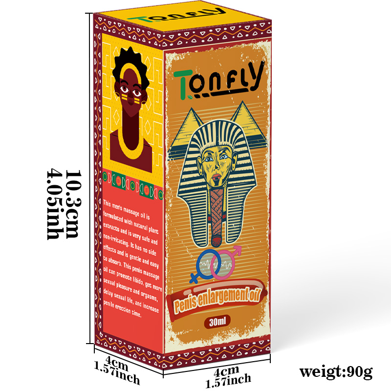Tonfly Penis Enlargement Massage Oil for Men - Male Enhancement Training Gel, Adult Size & Performance Boost