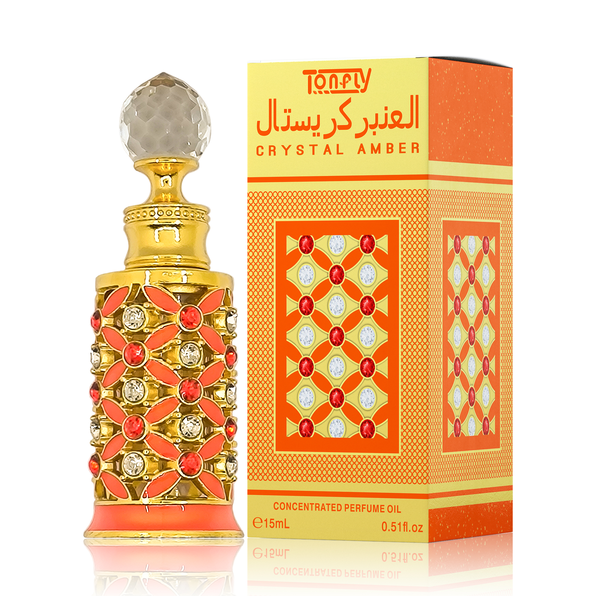 Tonfly Orange Barrel Men's Perfume Men's Light Eau de Toilette 15ml 