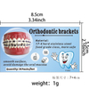 Crazylife Metal Orthodontic Brackets: Edgewise Archwire, Conventional & Self-Ligating (With/Without Hooks) Braces for Teeth Correction
