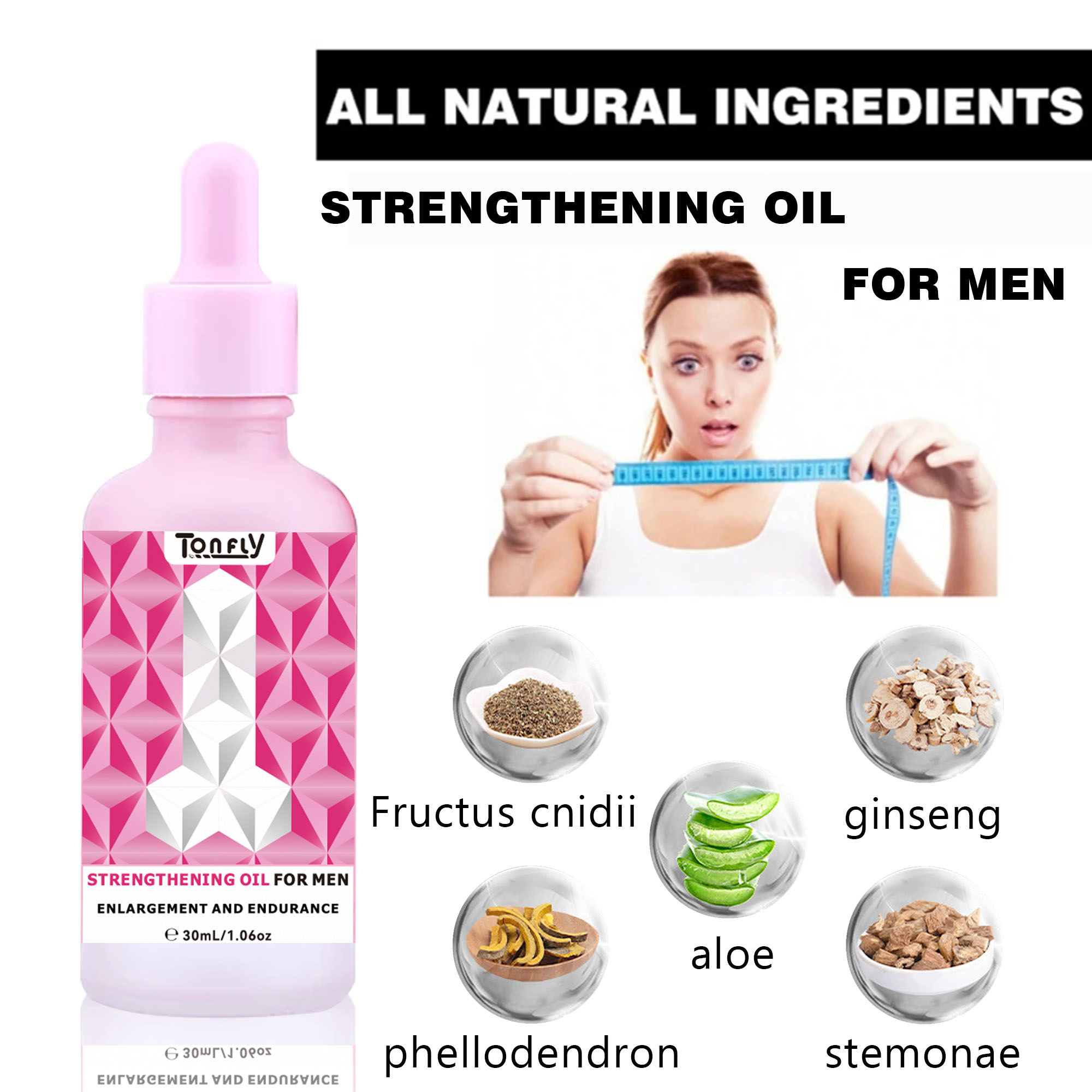Tonfly Male Delay Essential Oil, Enlarging Essential Oil, Vulvar Massage Essential Oil 30ml