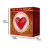 TONFLY Women's Perfume High Appearance Level Red Heart Eau De Toilette Spray 50ml Fragrance Perfume