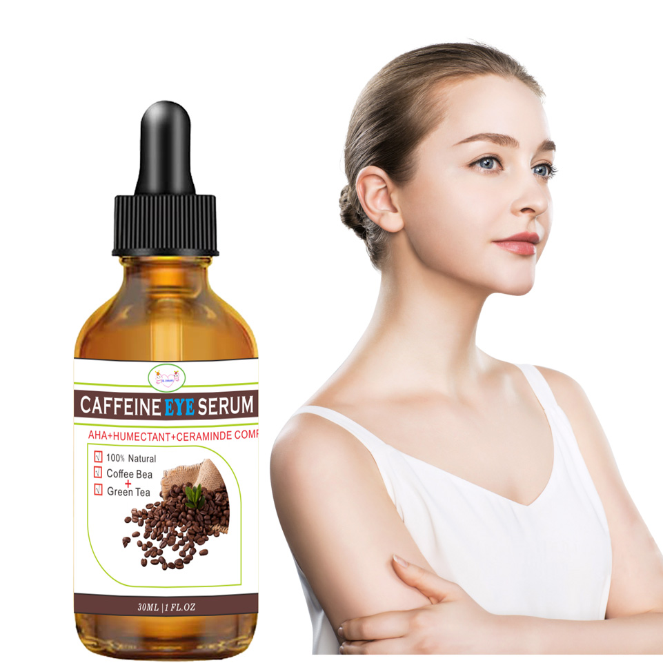 Anti Aging Caffeine Eye Serum Complex for Eye and Face-30ml 1OZ Natural Reduces Puffiness, Anti Aging, Brightens Tired Eyes