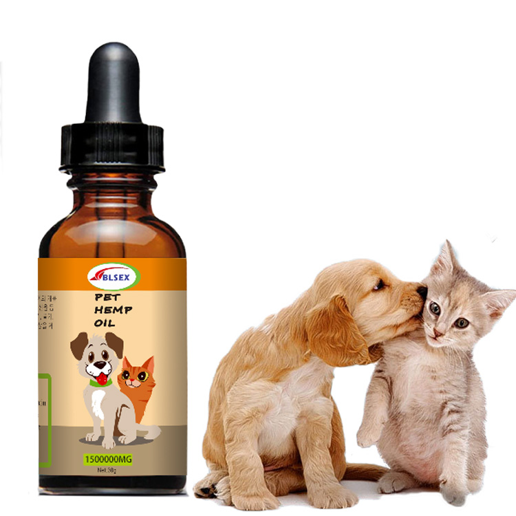 Pet Care Essence 30ml for Dogs and Cats, Hemp Seed Oil Pet Food Additive To Boost Energy, Natural Formula, Easy To Blend