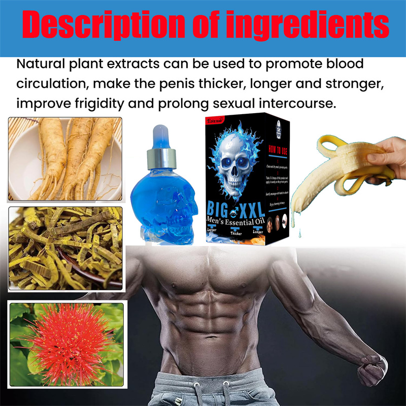 EDIE BAO Male Enhancement Oil - Penis Enlargement Massage & Training Gel for Men, Natural Growth & Care Solution