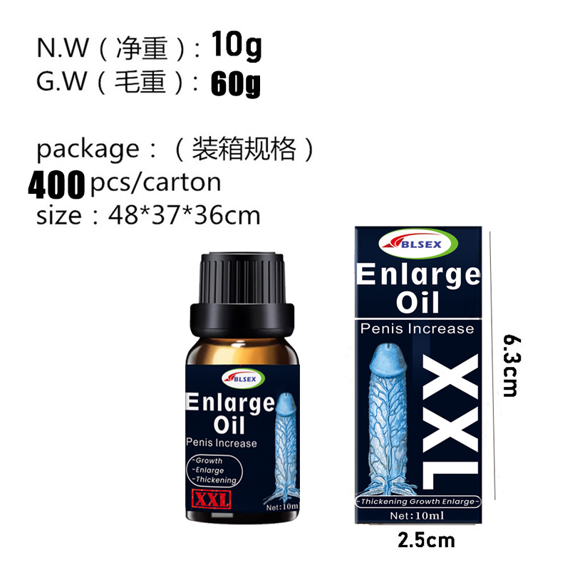 BLSEX Men's penis massage oil for enlargement and delay