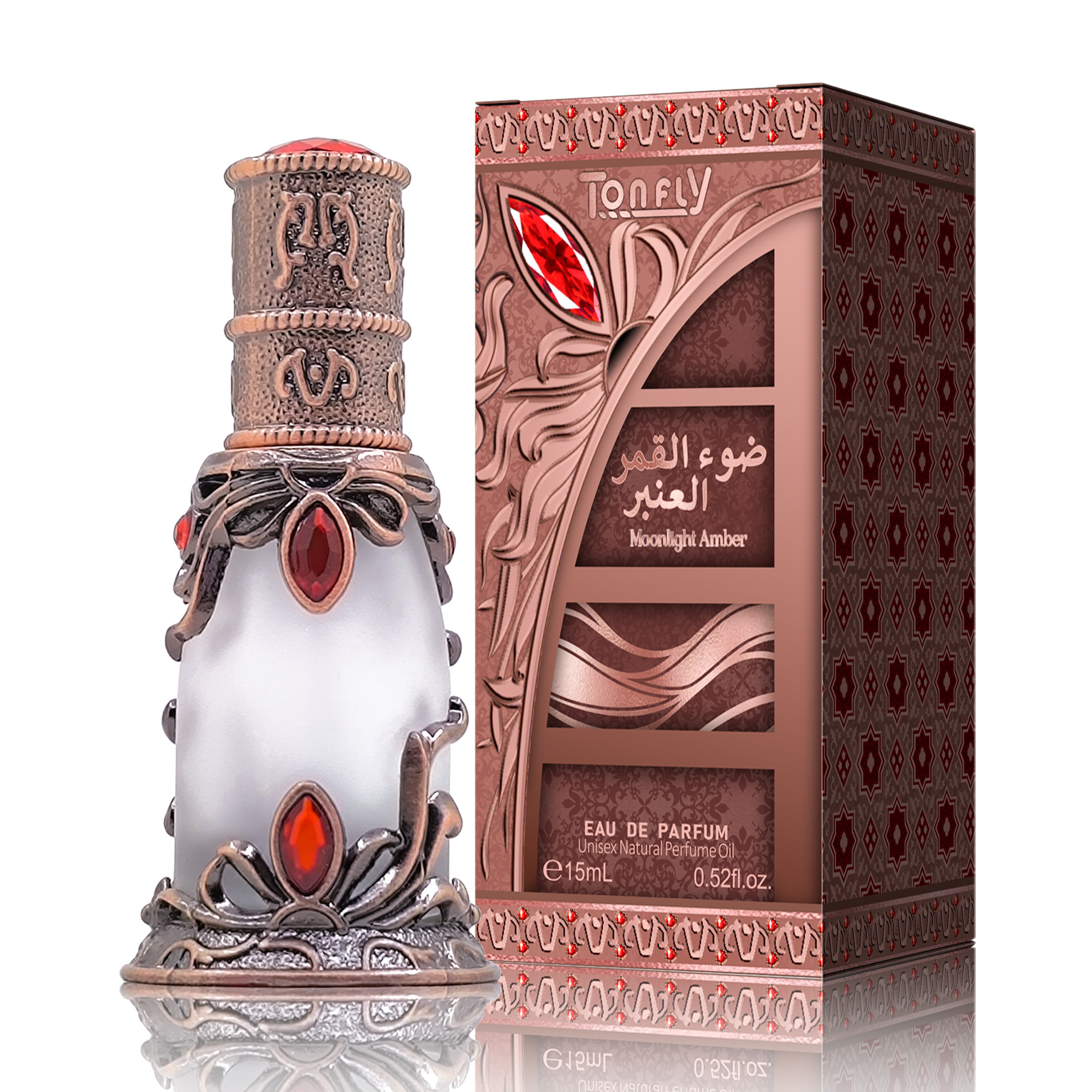 TONFLY Men's Perfume Sailing Bronze Series Middle East Perfume Oil Dropper Stick Charm Perfume Oil 15ML