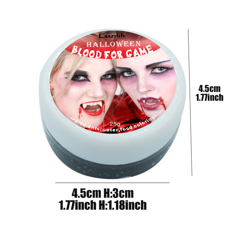 Crazylife Halloween plasma movie makeup edible fake plasma actor filming artificial hematemesis capsule acting props