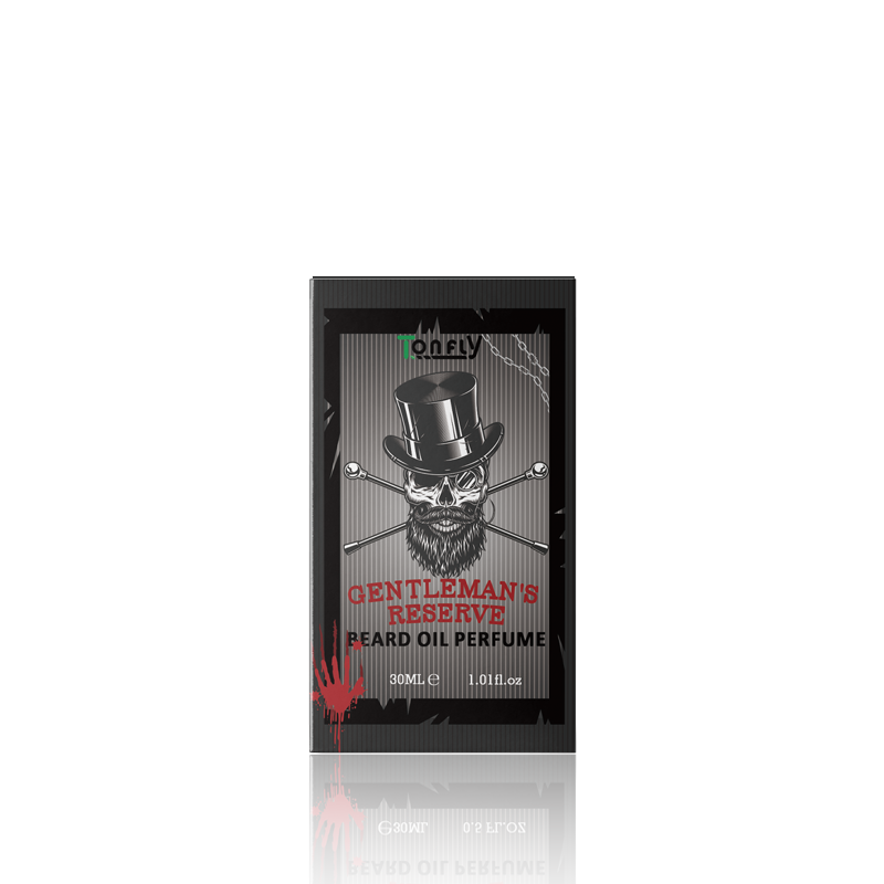 Tonfly Black Beard Skull Perfume - Men's Beard Oil Perfume 30ml