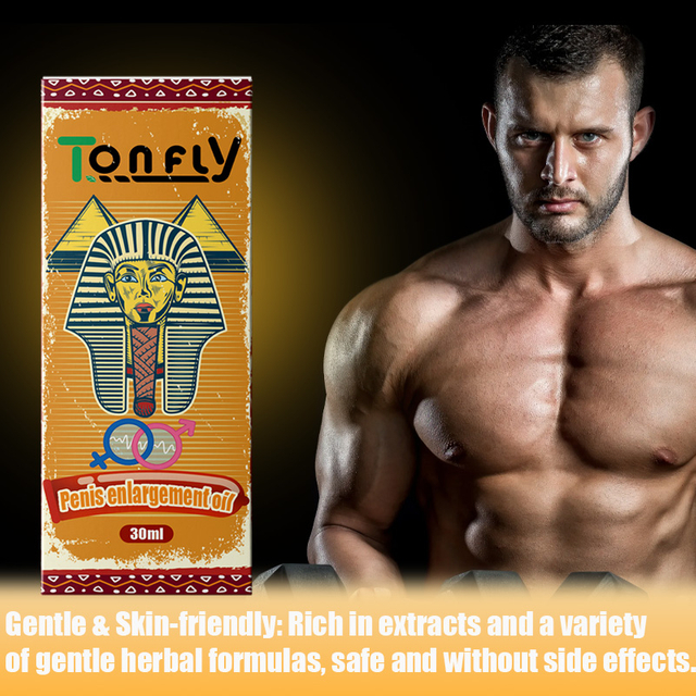 Tonfly Penis Enlargement Massage Oil for Men - Male Enhancement Training Gel, Adult Size & Performance Boost