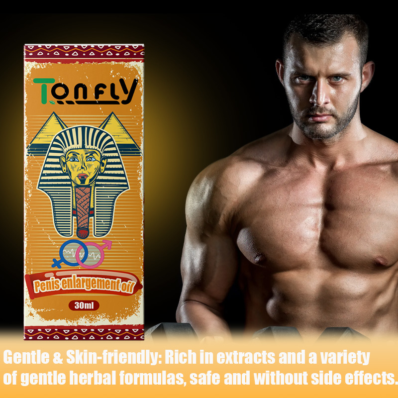 Tonfly Penis Enlargement Massage Oil for Men - Male Enhancement Training Gel, Adult Size & Performance Boost