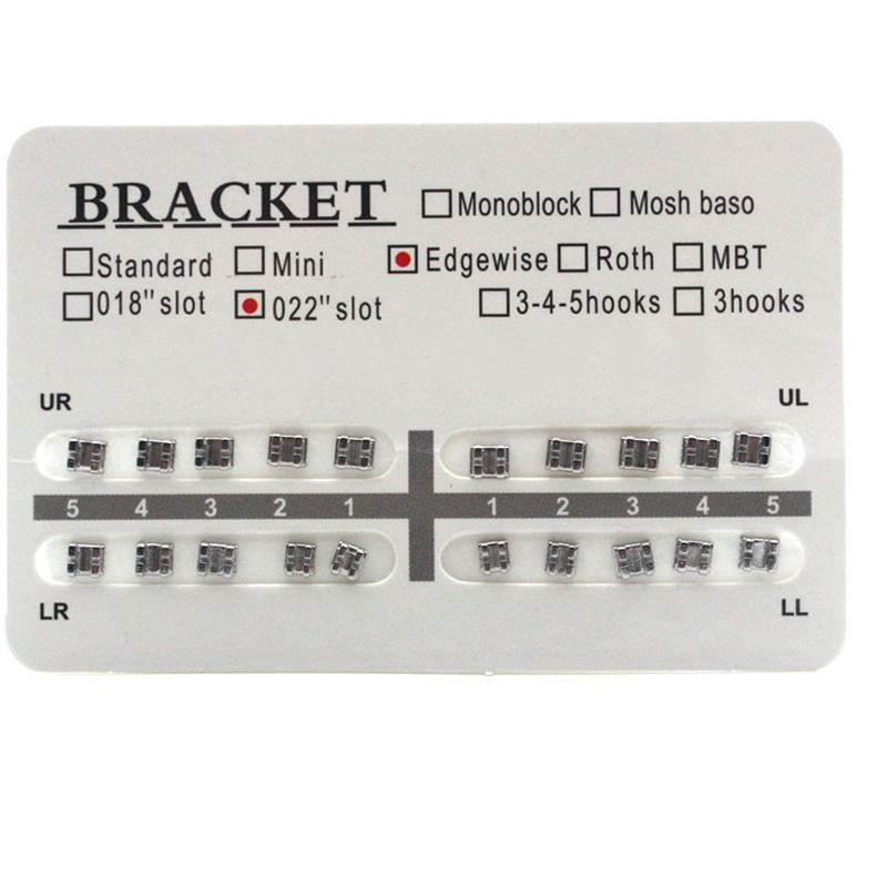 Crazylife Metal Orthodontic Brackets: Edgewise Archwire, Conventional & Self-Ligating (With/Without Hooks) Braces for Teeth Correction