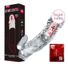 Giant python crystal vibration penis sleeve adult male elongated fang sex toy