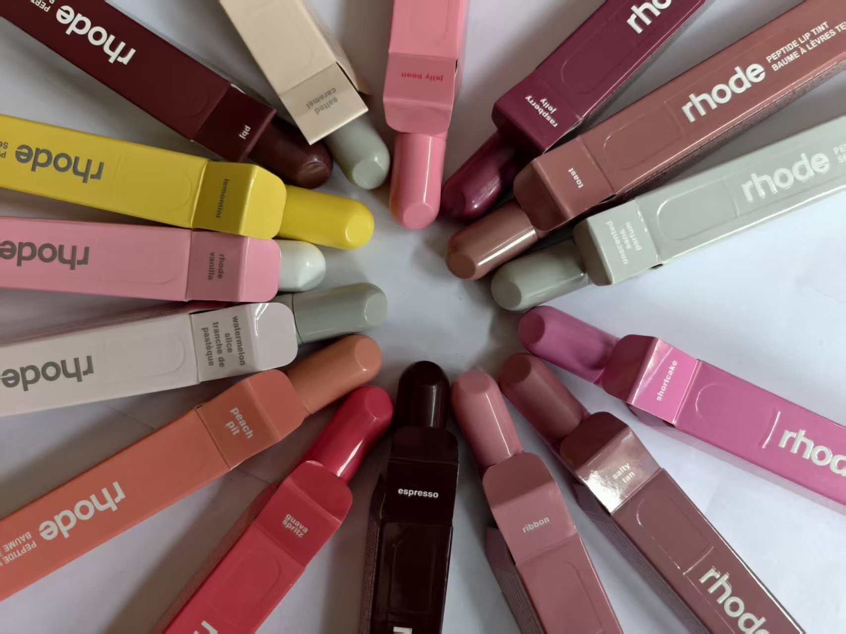 Rhode Haley Colored Raspberry Ribbon Toast Espresso Lip Color Lip Gloss Lipstick