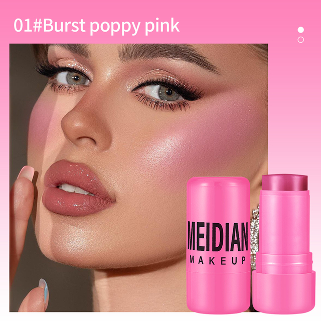 Lipstick, Rouge, Lippen- und Wangenstift, Make-up, Konturierung, Natürliches Nacktmake-up, Frische, Sanftes und glattes Rouge