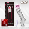 Giant python crystal vibration penis sleeve adult male elongated fang sex toy